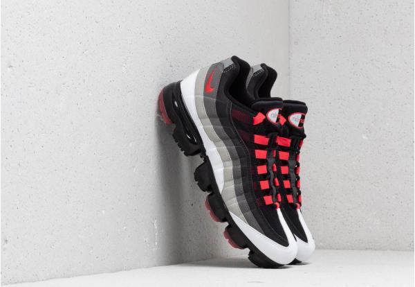Nike Air Vapormax '95 White/ Hot Red-Dark Pewter