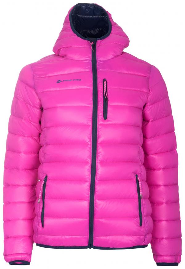 ALPINE PRO BEATRIX RŮŽOVÁ / FIALOVÁ Dámská Bunda L-L