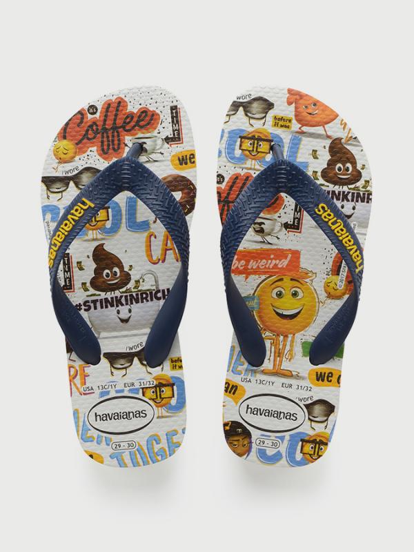 Žabky Havaianas Kids Emoji Movie White Barevná