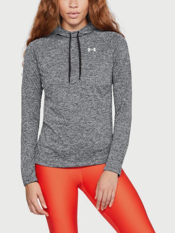 Tričko Under Armour Tech LS Hoody 2.0- Twist Šedá