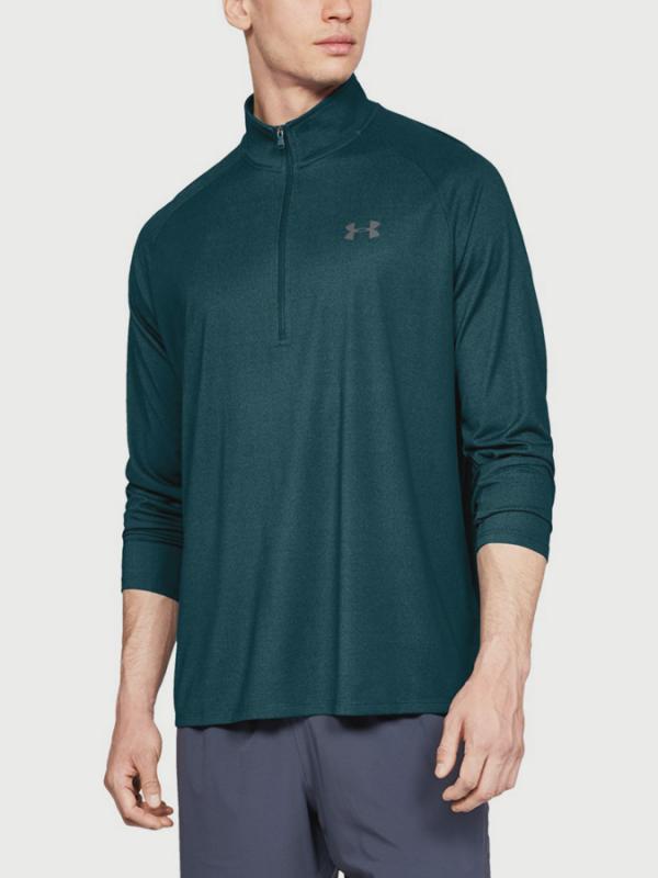 Tričko Under Armour Tech 2.0 1/2 Zip Zelená
