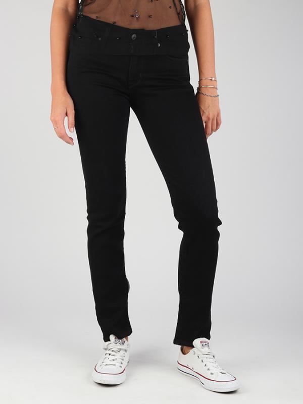 Džíny LEVI\'S 712 Slim Soft Black Černá