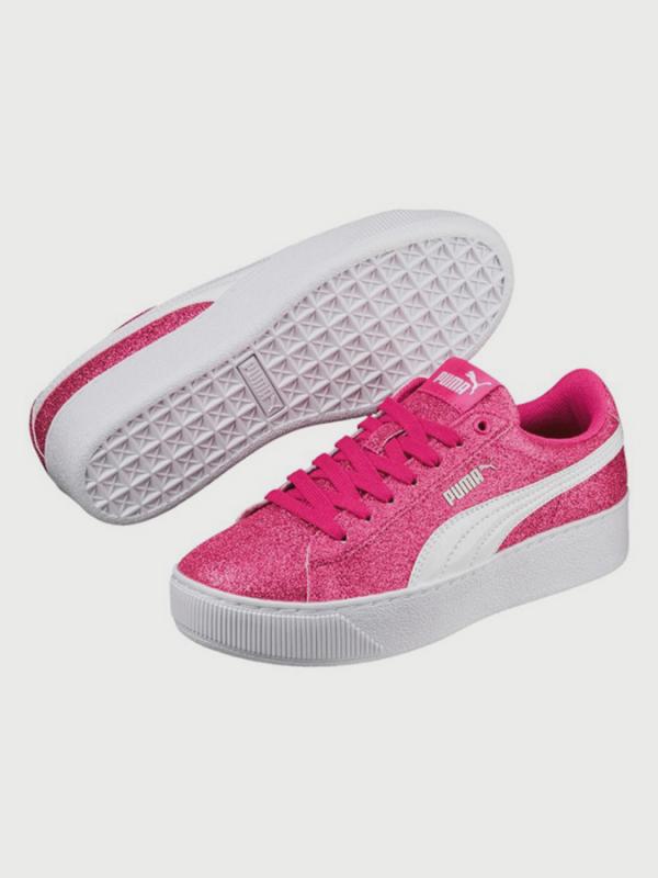 Boty Puma Vikky Platform Glitz Jr Růžová
