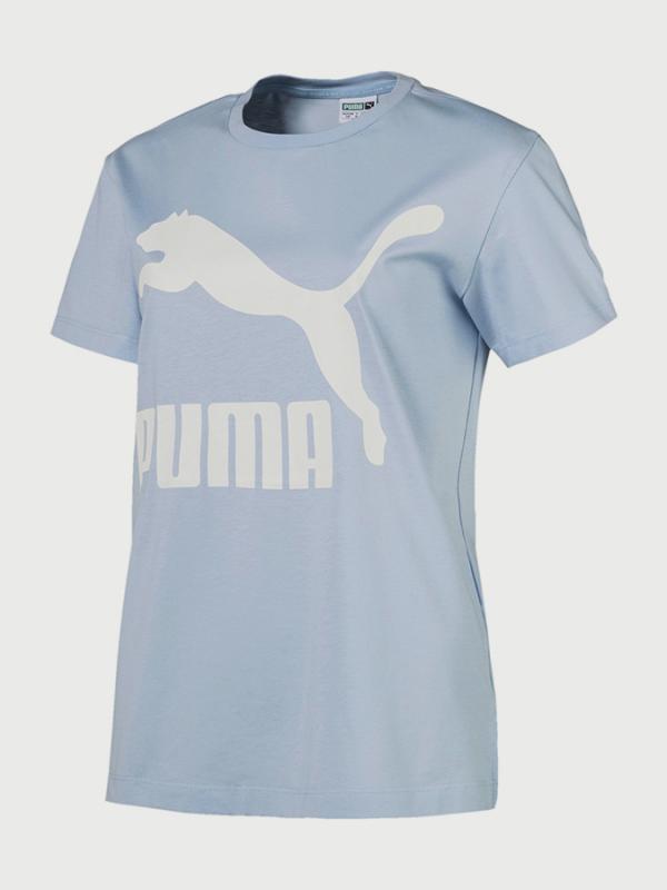 Tričko Puma Classics Logo Tee Modrá