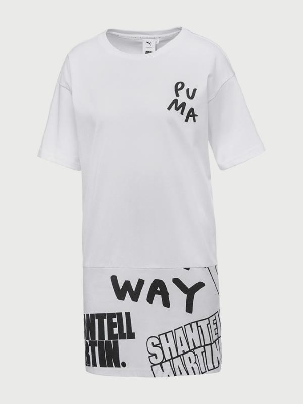 Šaty Puma x SHANTELL Dress Bílá