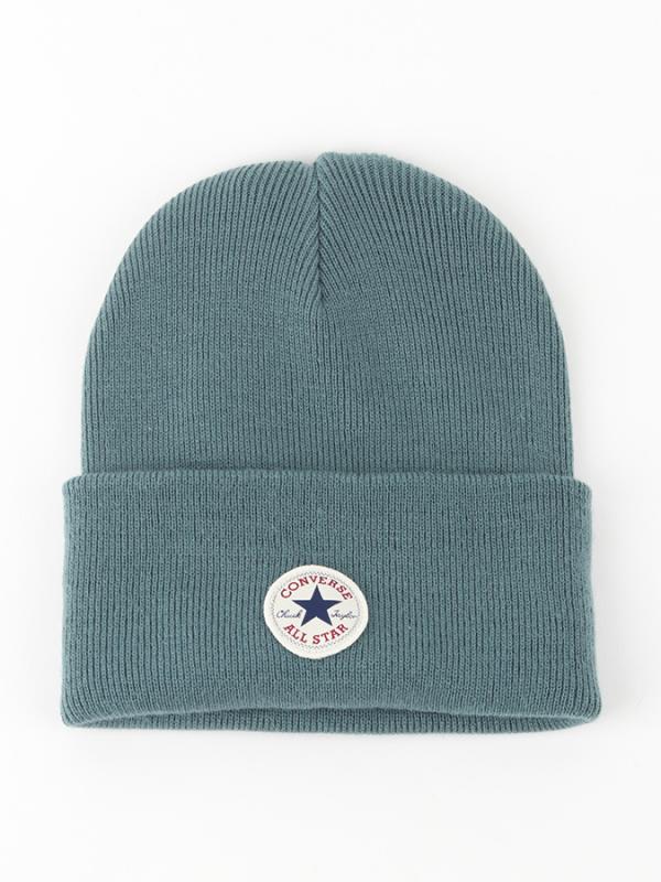 Čepice Converse TALL CUFF WATCHCAP KNIT Zelená