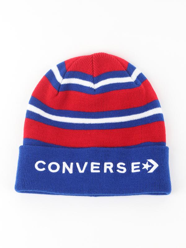 Čepice Converse Striped Cuff Beanie Barevná