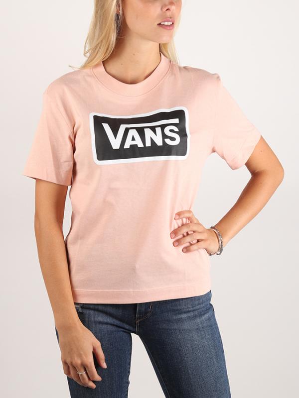 Tričko Vans WM Boom Boom Boxy Rose Cloud Růžová