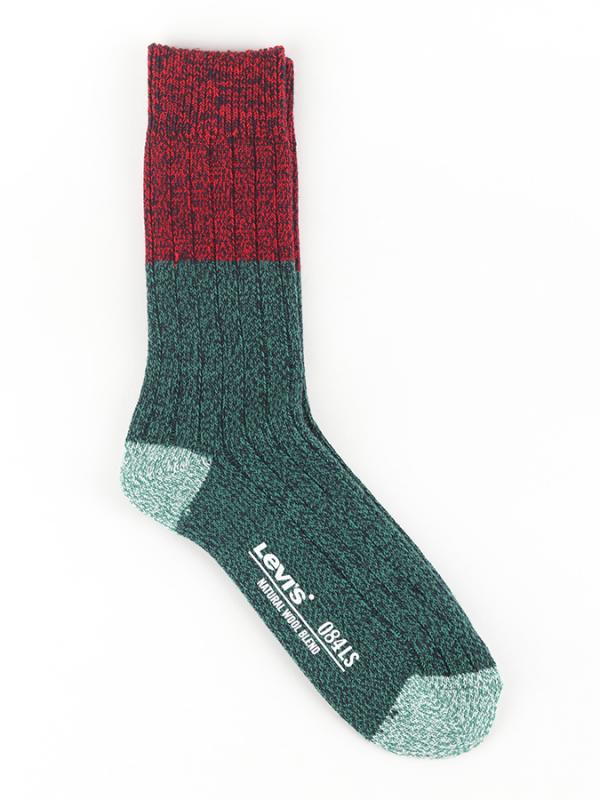 Ponožky LEVI\'S 084Ls Regular Cut Colour Block Mouline 1 Pack Barevná