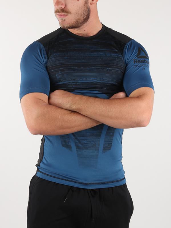 Tričko Reebok AC Comp Tee - Aop Modrá