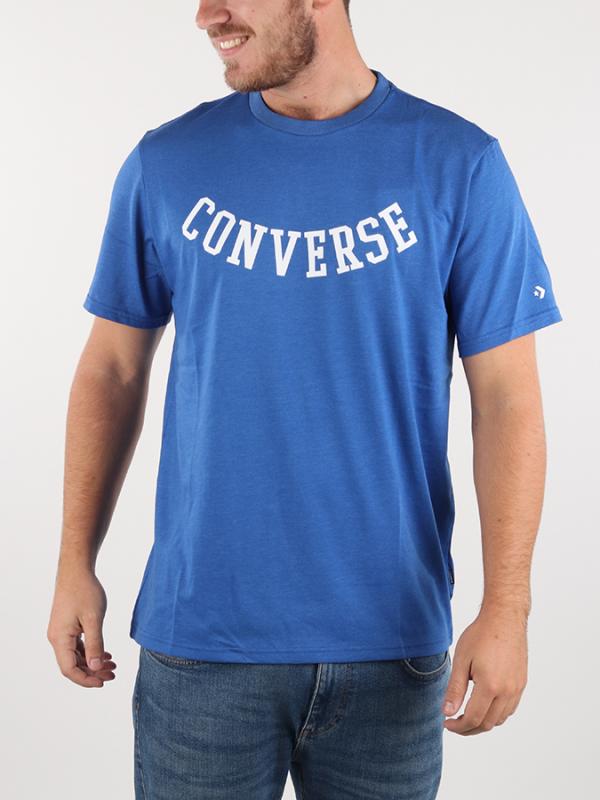 Tričko Converse M Reverse Athletic Arch Tee Modrá