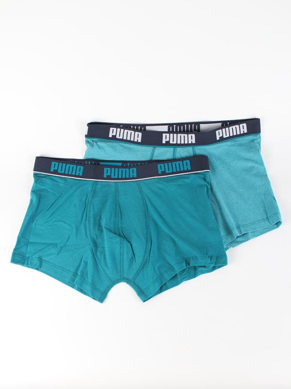 Boxerky Puma Basic Stripe Elastic Trunk 2 Pack Modrá
