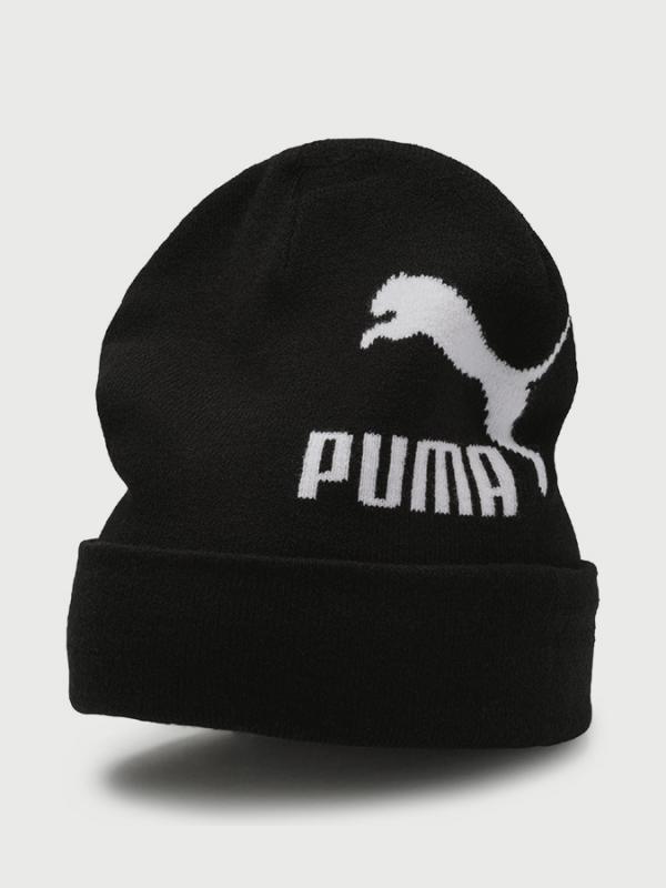 Čepice Puma Archive Logo Beanie Černá