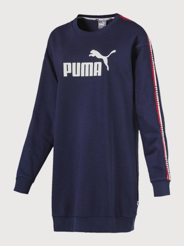 Šaty Puma Tape Dress TR Modrá