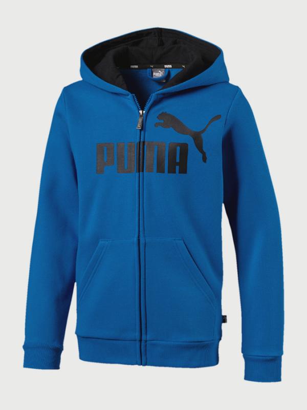 Mikina Puma Essentials Hooded Jacket B Modrá