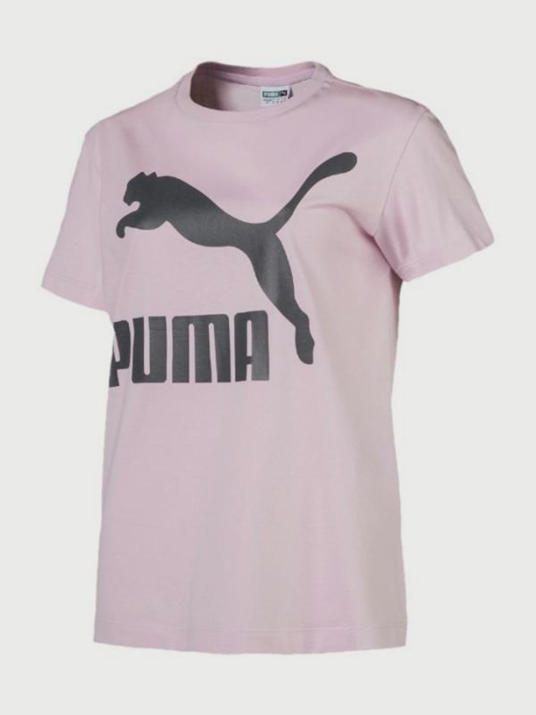 Tričko Puma Classics Logo Tee Růžová