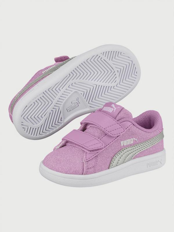 Boty Puma Smash v2 Glitz GlamV PS Růžová