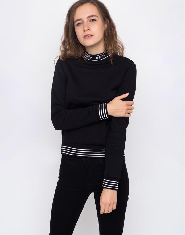 Obey Quincy Mockneck Black XL