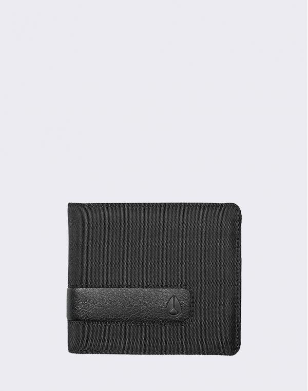 Nixon Showdown Bi-Fold Zip All Black Nylon