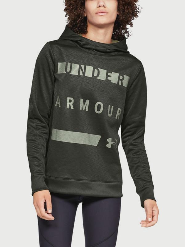 Mikina Under Armour Synthetic Fleece Pullover Wm Zelená