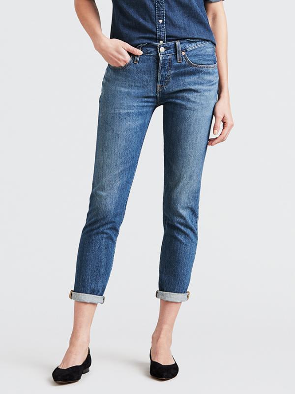Džíny LEVI'S 501 Taper Forever Your Girl Modrá