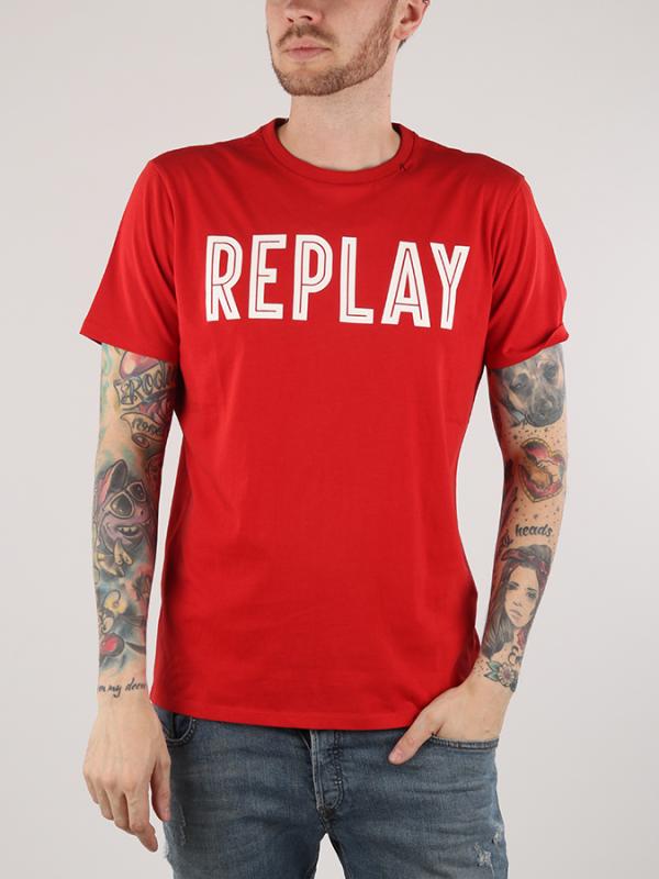 Tričko Replay M3478 T-Shirts Červená