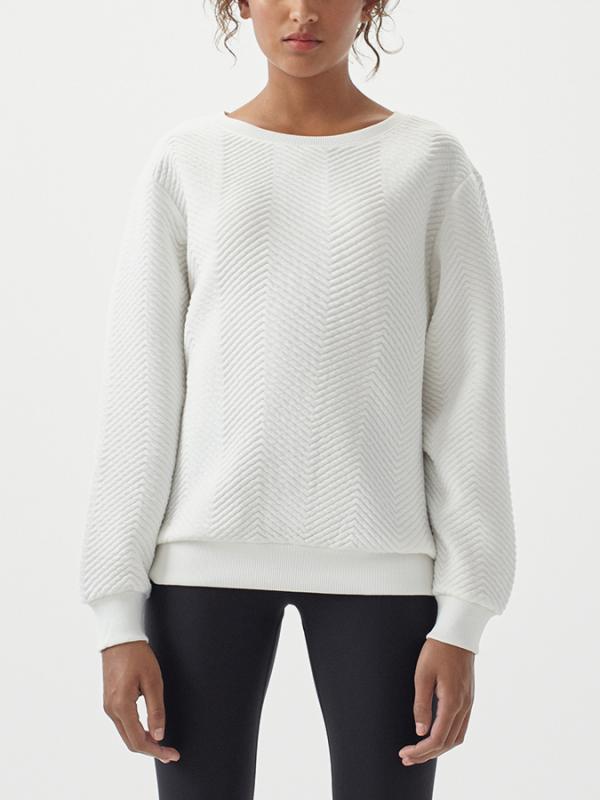 Mikina O´Neill LW Quilted Crew Sweatshirt Bílá
