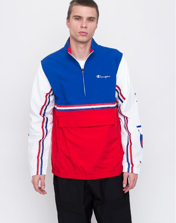 Champion Half Zip Sweatshirt Red L