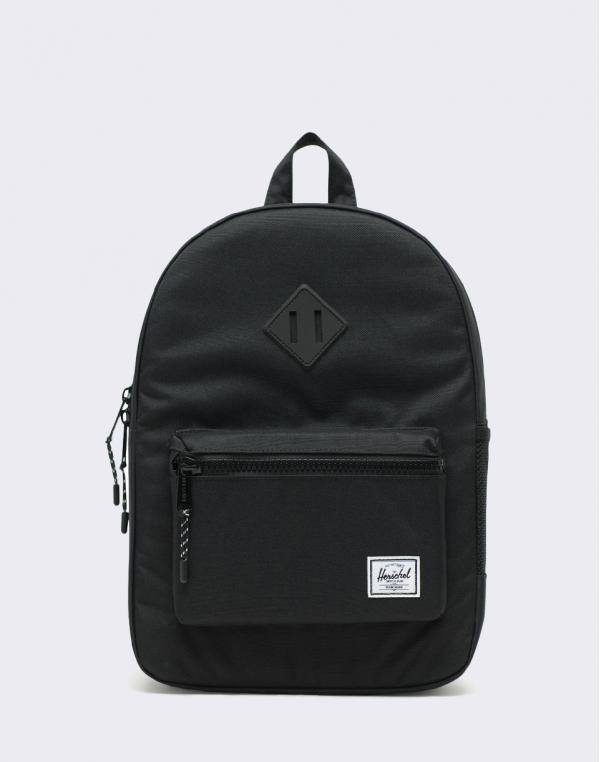 Herschel Supply Heritage Youth Black/ Black Rubber