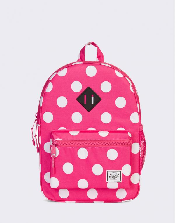 Herschel Supply Heritage Youth Polka Dot Fandango Pink