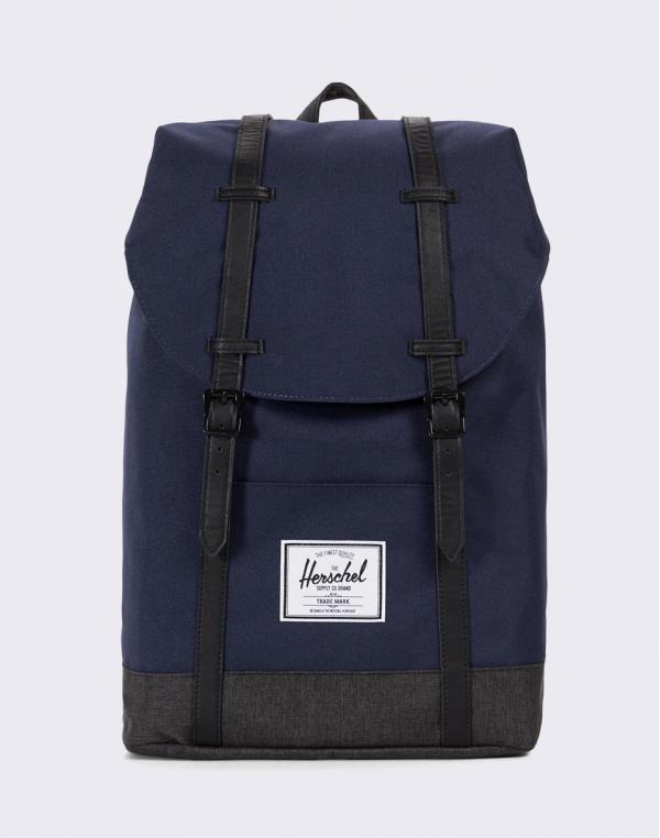 Herschel Supply Retreat Peacoat/ Black Crosshatch