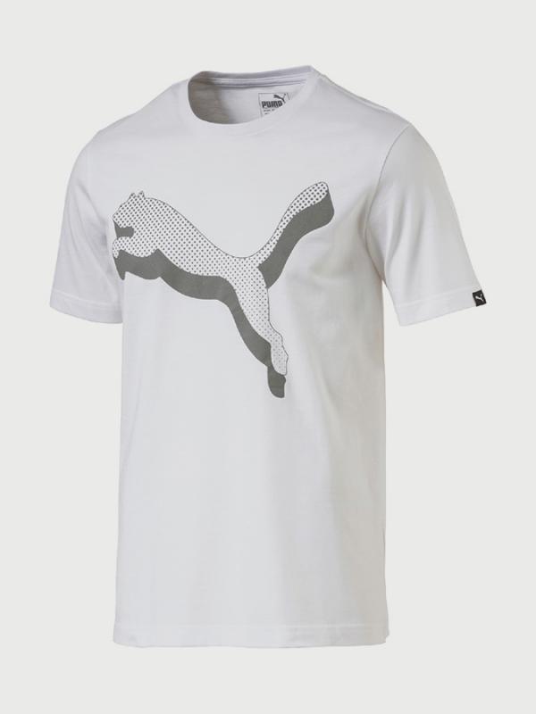 Tričko Puma Reflective Cat Tee Bílá