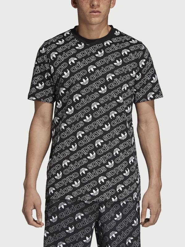 Tričko adidas Originals Monogram Tee Černá