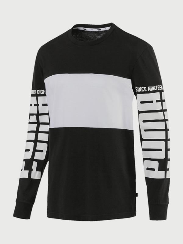 Tričko Puma Rebel Up LS Tee Černá