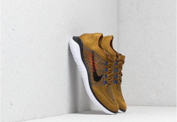 Nike Free Run Flyknit 2018 Olive Flak/ Black-Desert Moss