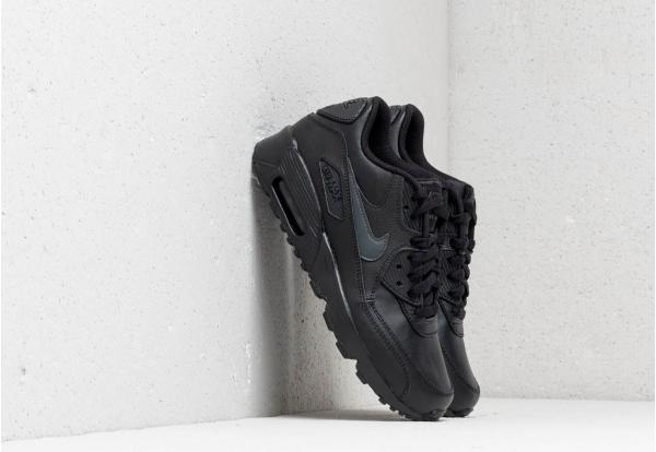 Nike Air MAx 90 Leather (GS) Black/ Anthracite-Black