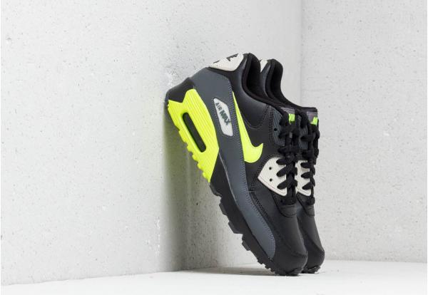 Nike Air Max 90 Leather (GS) Dark Grey/ Vold-Black