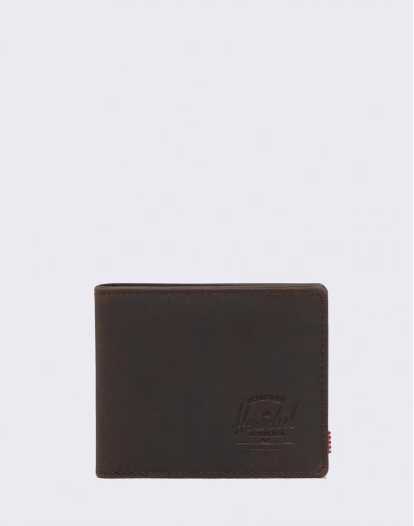 Herschel Supply Hank Leather RFID Nubuck Brown