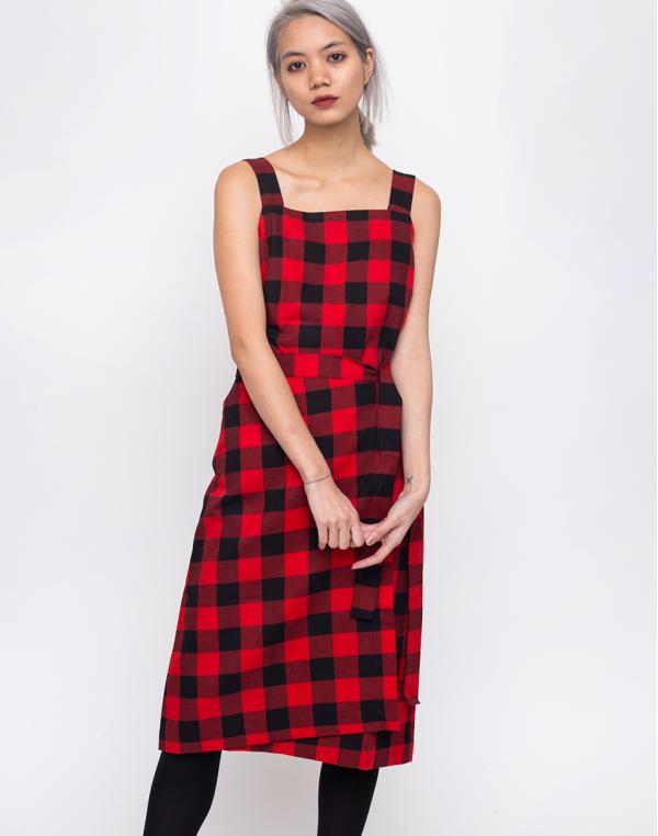 Armedangels Lilith Big Check Black-Dynasty Red M