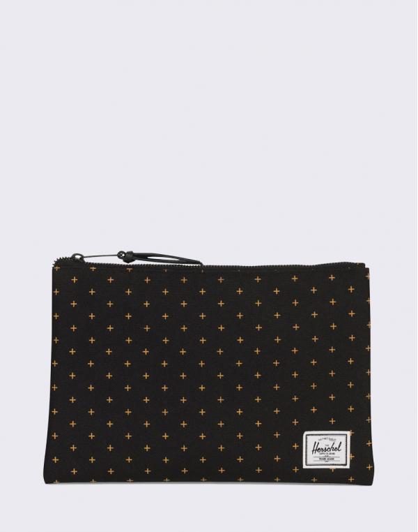Herschel Supply Network Large Black Gridlock Gold