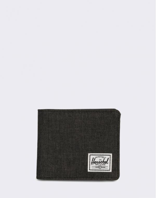 Herschel Supply Roy + Coin XL RFID Black Crosshatch