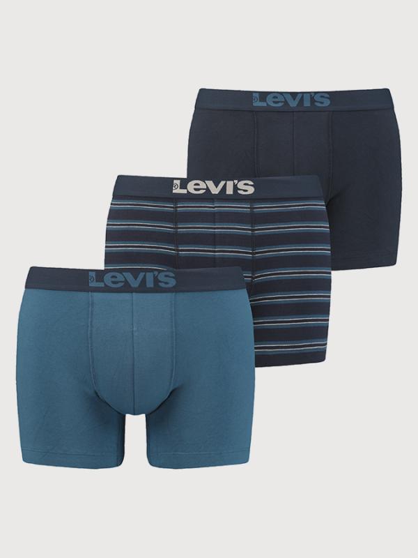 Boxerky LEVI'S 200Sf Giftbox Stripes Boxer Brief 3 Pack Barevná