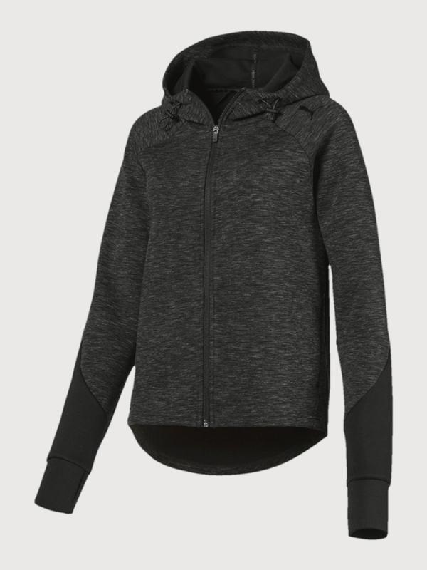 Mikina Puma EVOSTRIPE FZ Hoody Černá