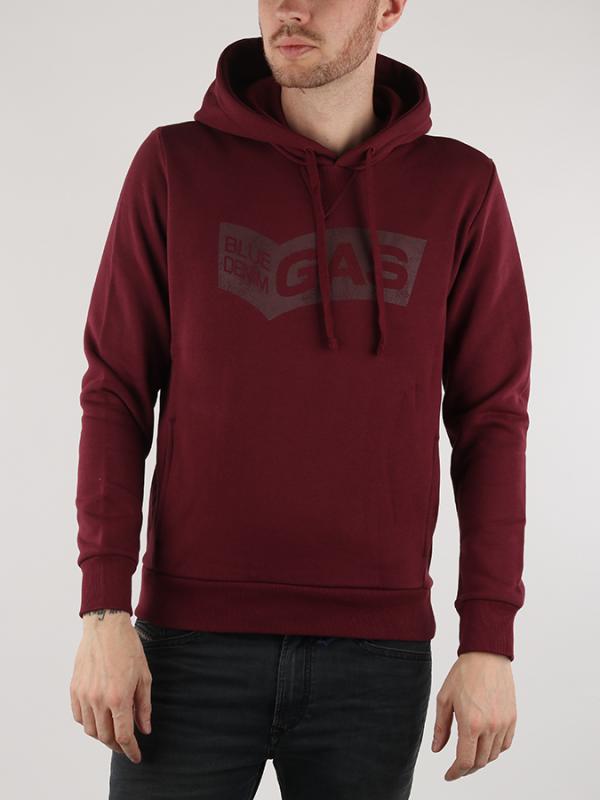 Mikina GAS Sven/S Hood Front Červená