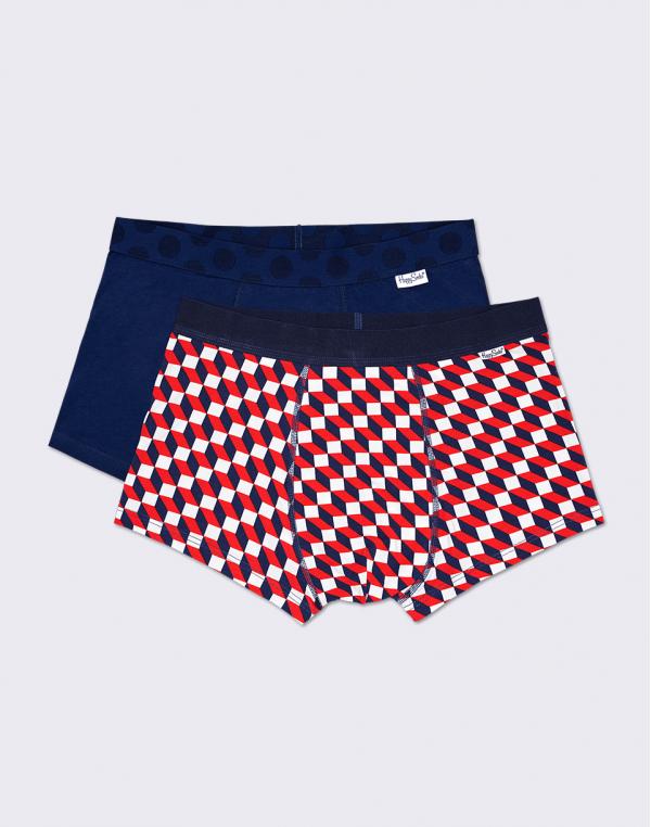Happy Socks Filled Optic Trunk 2-Pack FIO96-6000 S