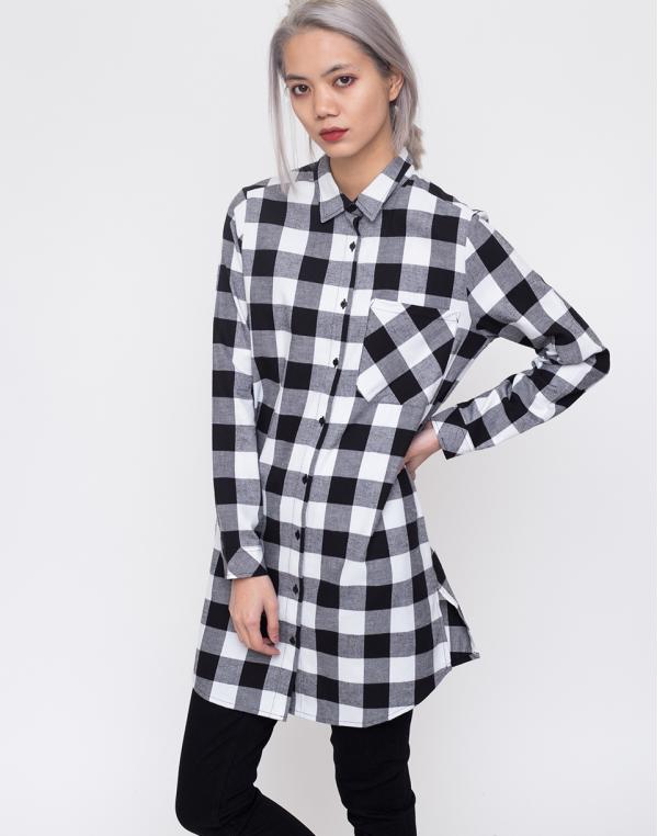 ArmedAngels Christine Big Check Black-White L
