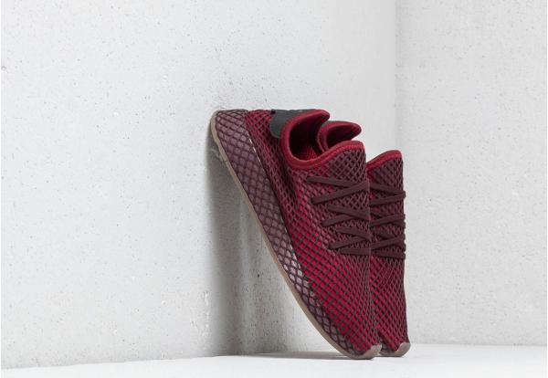 adidas Deerupt Runner J Core Burgundy/ Core Burgundy/ Ash Green