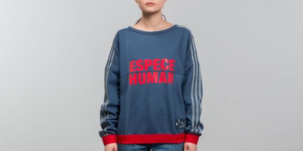 adidas Pharrell Williams Human Race WMS Crew Night Marine/ Scarlet