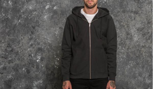 Stüssy Stock Logo Zip Hoodie Black