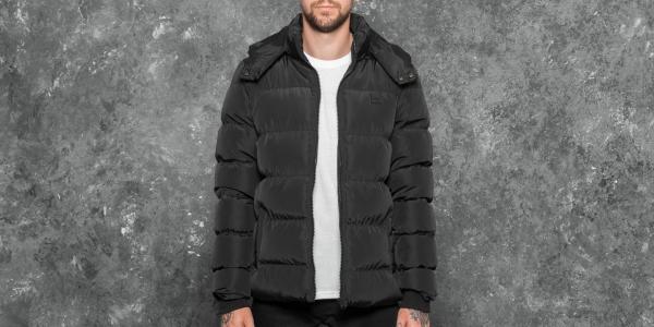 Urban Classics Hooded Puffer Jacket Black